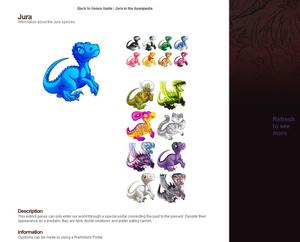 Screenshot of Easier Genus Guide Custom Browser (Ugly!)