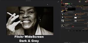 Screenshot of Flickr WideScreen - Dark & Grey v.233 (USw)
