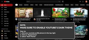 The Ultimate Youtube Dark Mode (NOTE: ENABLE YOUTUBE DARK THEME) screenshot