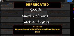 Screenshot of GooGle - Multi-Columns Dark and Gray v.49.5