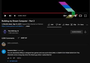 Screenshot of YouTube for Normal People