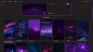 Screenshot of Dark&Purple Pinterest by #Ix.