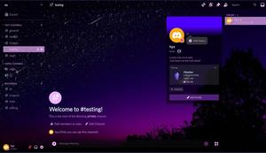 Screenshot of Discord Purple Night