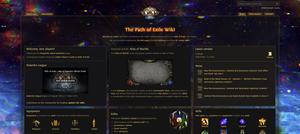 Screenshot of The Path of Exile Wiki (Subtractem Edit)