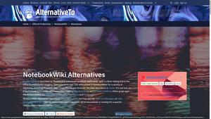 Screenshot of Alternativeto.net image