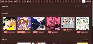 Screenshot of Toyhou.se - Pink Velvet Snake Darker Banner