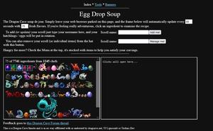 Screenshot of Egg Drop Soup - Dark Mode