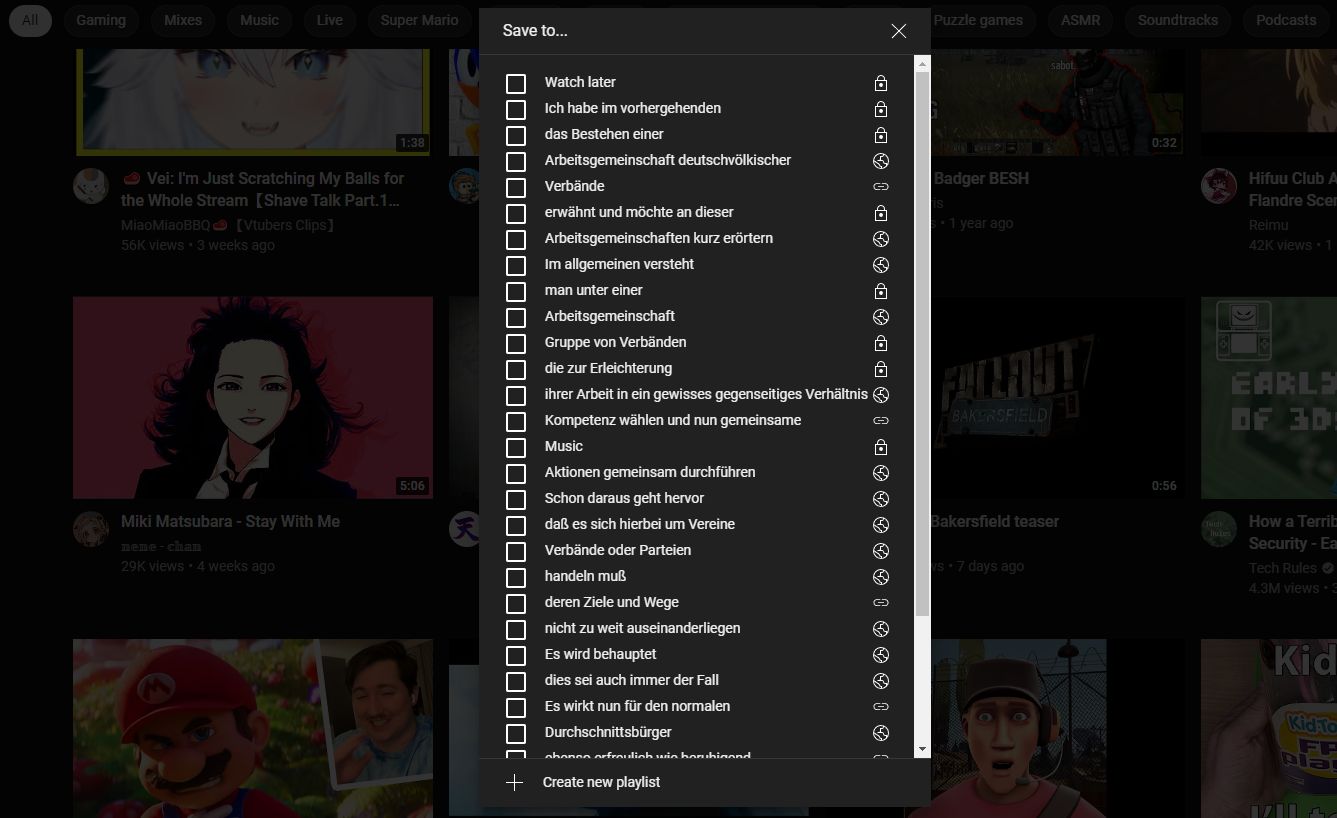 Screenshot of Youtube Playlist Resizer