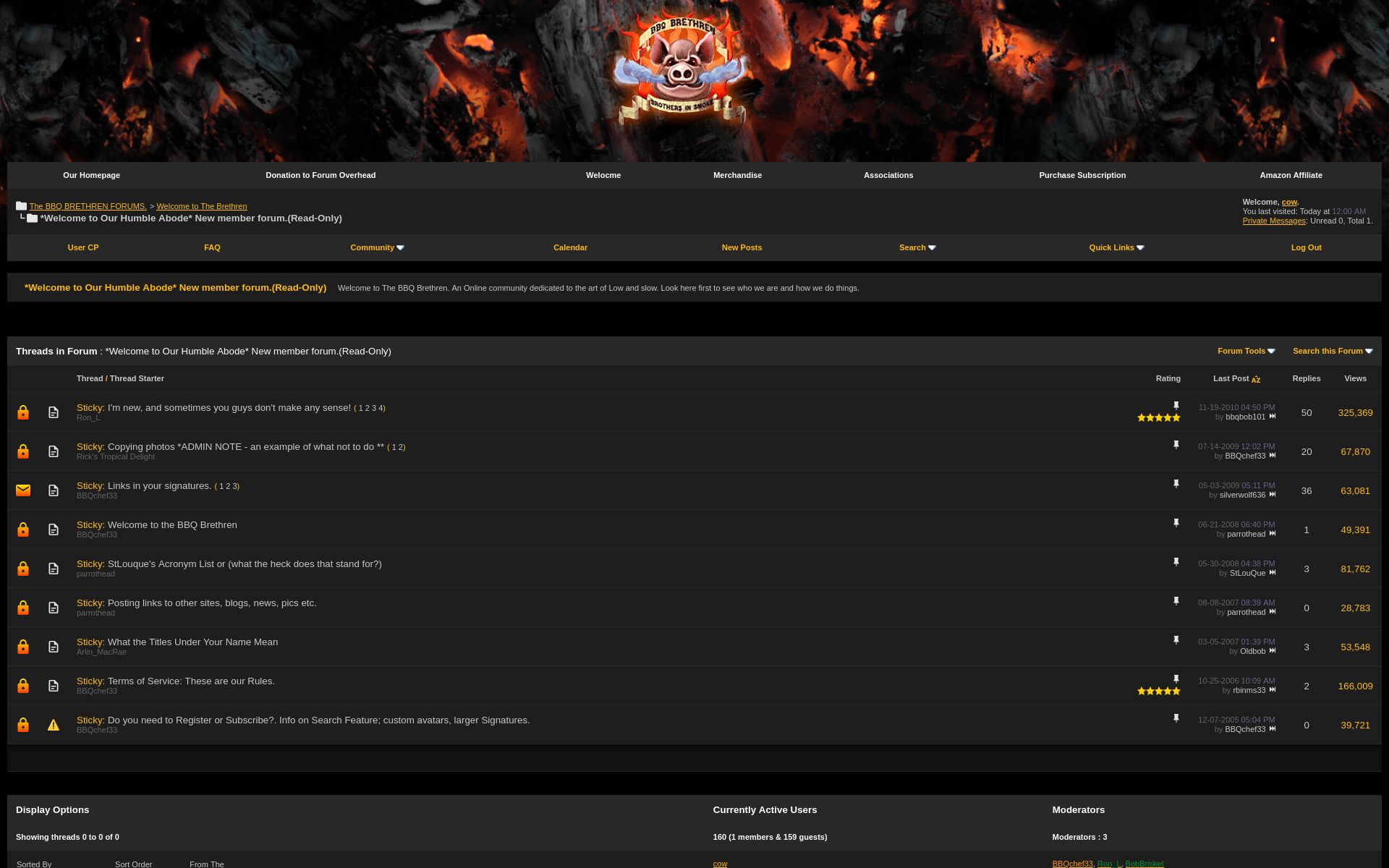Screenshot of BBQ Brethren - Dark Ember Theme