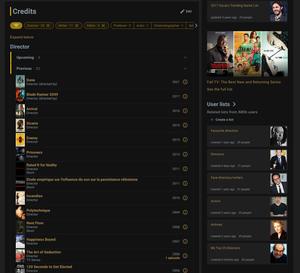 Screenshot of IMDb Night Mode (New Layout Compatible)