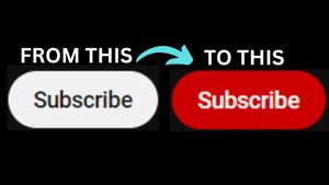 Screenshot of Youtube Red Subscribe Button
