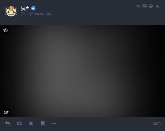 Screenshot of Blur Images without Alt Text on Mastodon