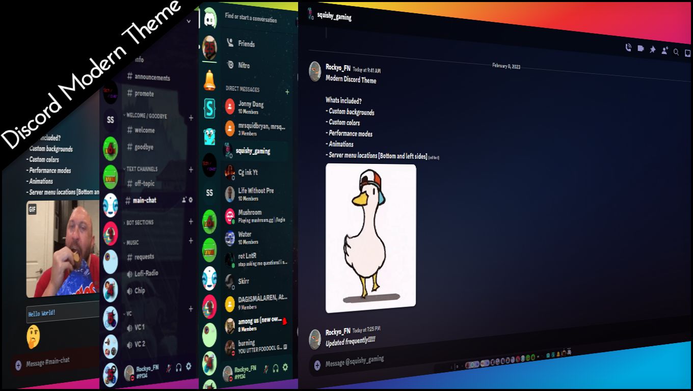 Screenshot of Discord Modern Theme