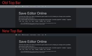 Screenshot of saveeditonline - Fix top bar color on dark mode