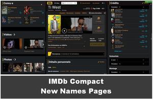 Screenshot of IMDb Compact - New Names Pages v.10