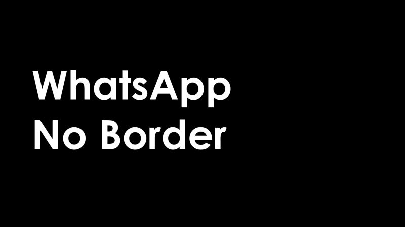 Screenshot of WhatsApp No Border UPDATE