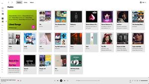 Screenshot of Spotify White Sidebar+