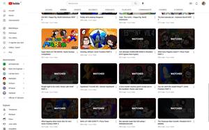 Screenshot of Youtube WATCHED overlay