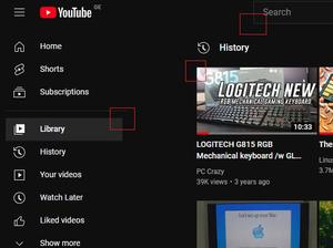 Screenshot of Remove YouTube circles & rounded corners