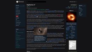 Screenshot of Wikipedia | Space Codex