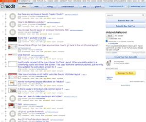 Screenshot of 2007-esque CSS for r/oldyoutubelayout 