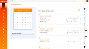 Screenshot of Thème Orange pour EcoleDirecte