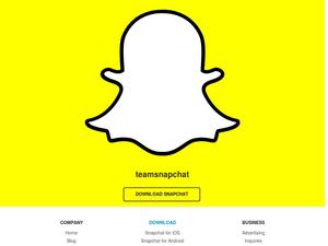 Screenshot of Snapchat - Large snapcode on "add" page