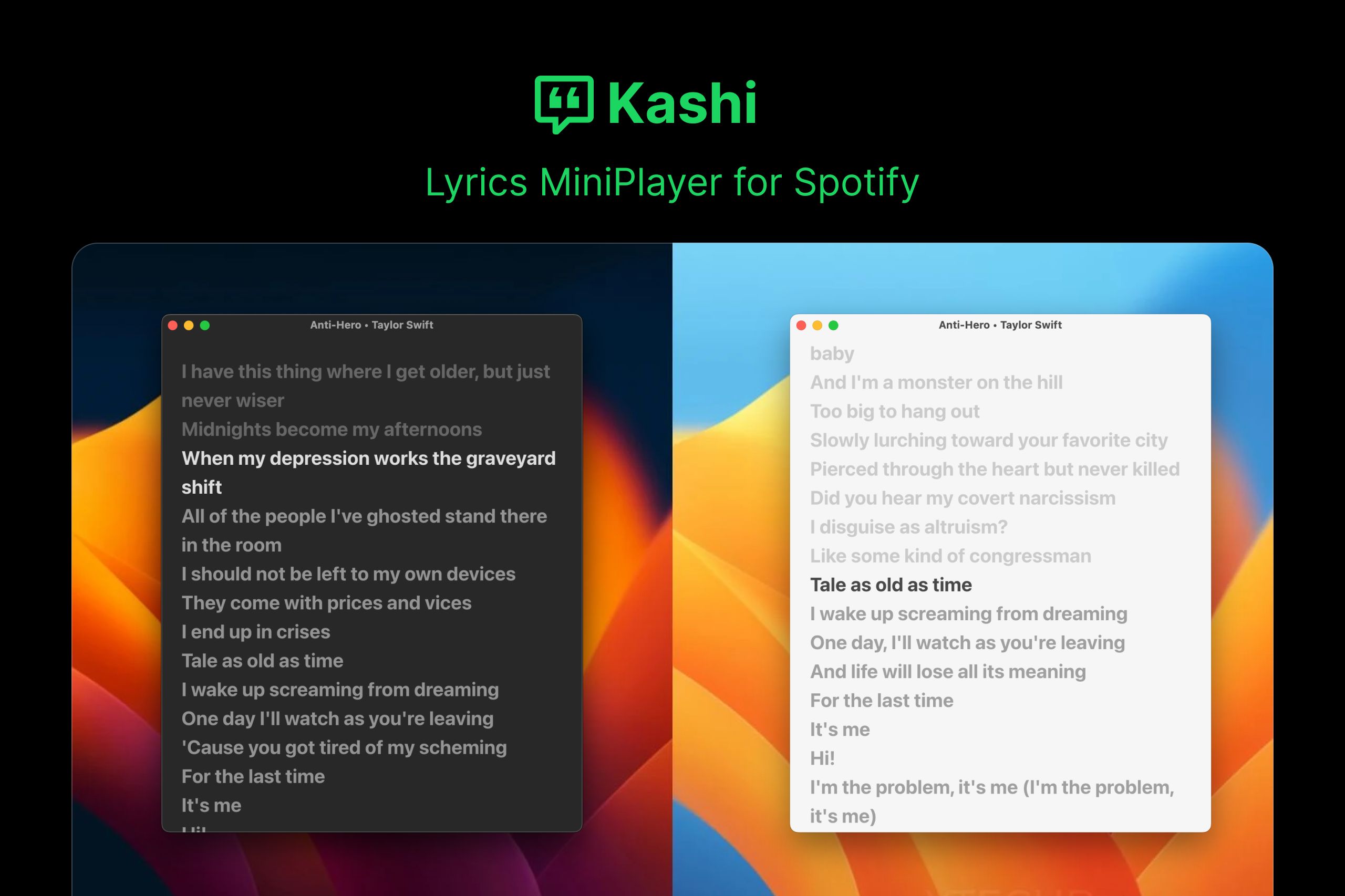 Screenshot of Kashi Userstyle