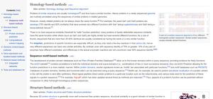 Screenshot of wikipedia restyle