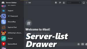 Server-list Drawer [Fixed] screenshot