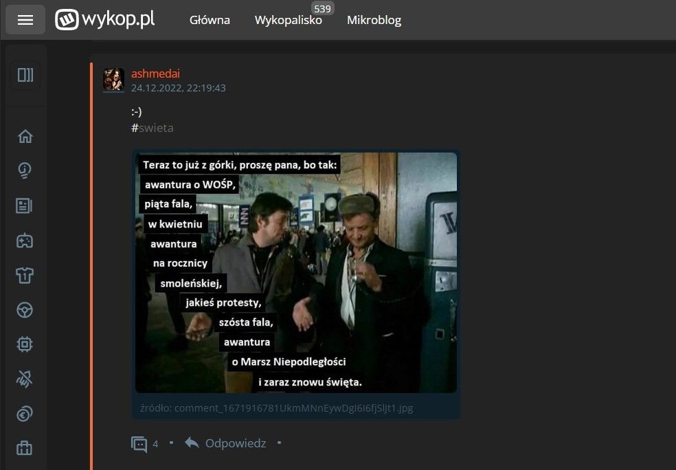 Screenshot of Wykop - ashmedai (private)