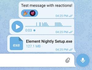 Screenshot of Telegram Themes REIMAGINED
