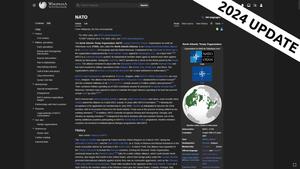 Screenshot of Wikipedia Dark Vector | 2024