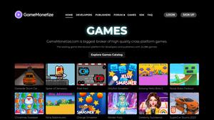 Screenshot of Dark mode for gamemonetize.com