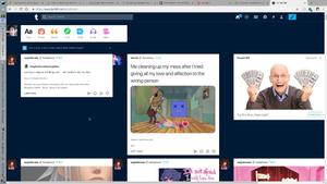 Screenshot of Multi-Column Tumblr Dash