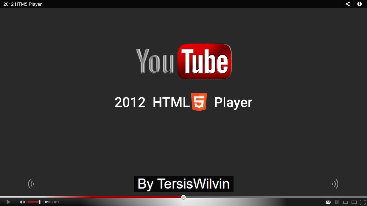 Screenshot of 2012 HTML5 Player