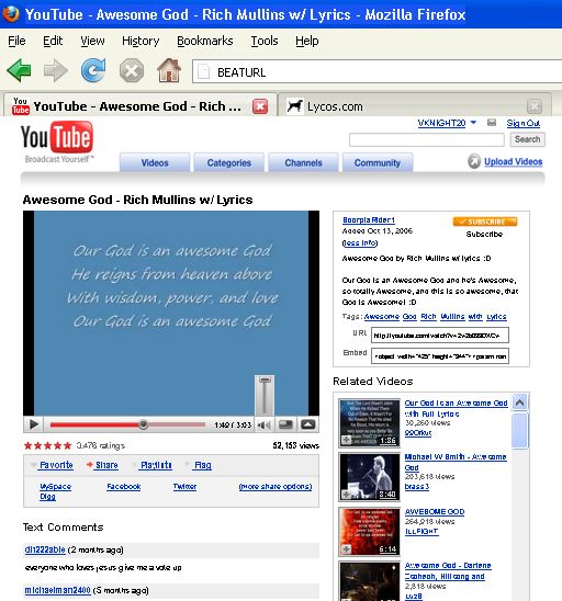 Screenshot of Youtube 2006 BETA (For use with YT2009 Closed Beta)