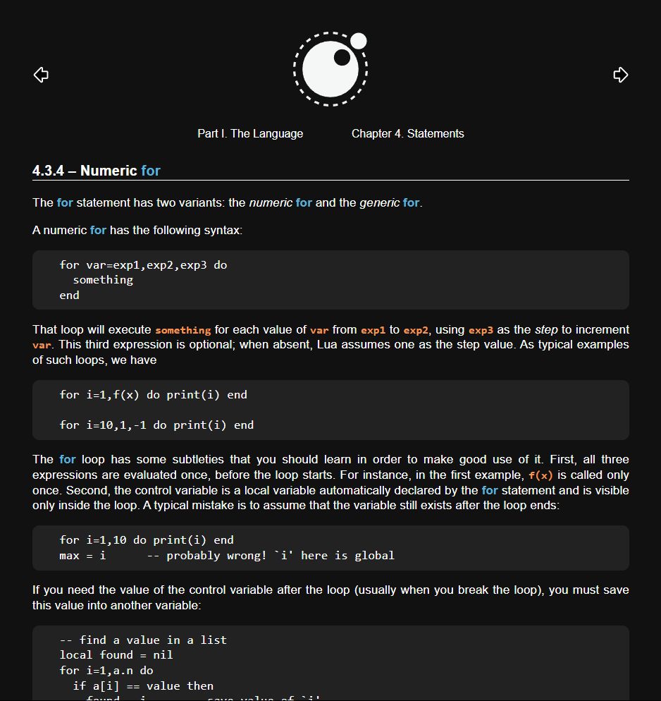 Screenshot of Lua Simple Dark