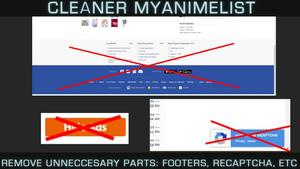 Screenshot of Cleaner MyAnimeList (Remove footers, reCAPTCHA, etc)