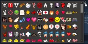 Screenshot of Steam Large Emoticons Field