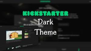 Screenshot of Kickstarter Dark Theme