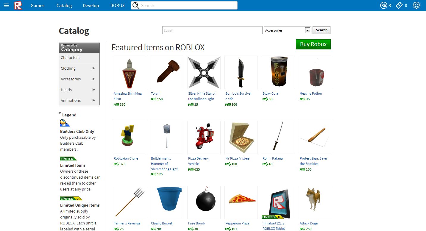 Screenshot of Modified ROBLOX 2015 Theme