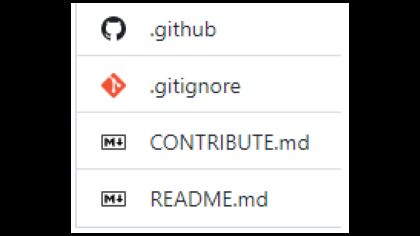 Screenshot of GitHub Icons