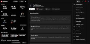 Screenshot of Tubebuddy Dark Mode Fix v2