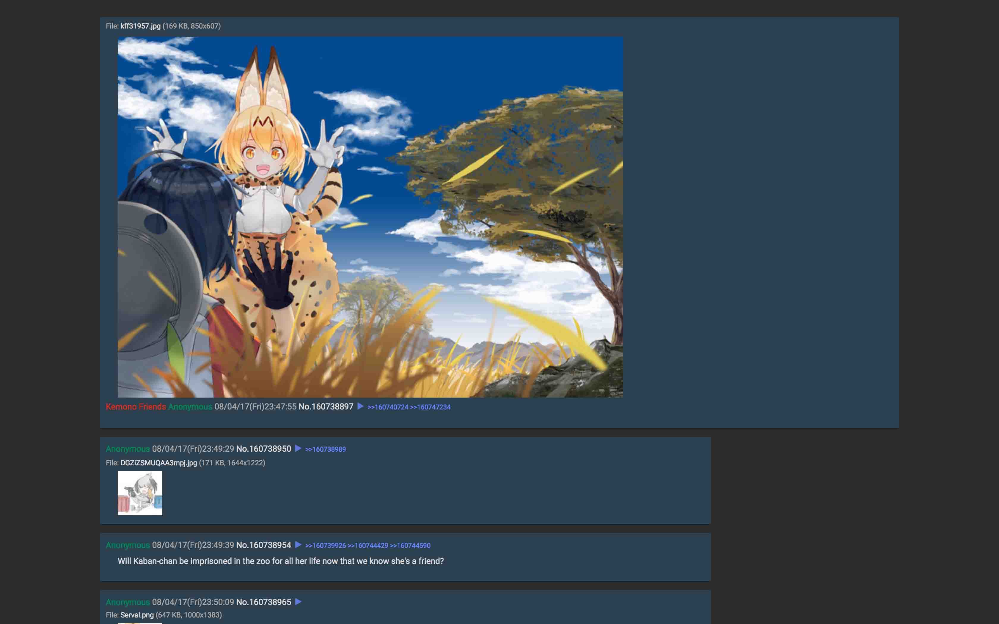 Screenshot of 4Chan Minimal Dark Blue