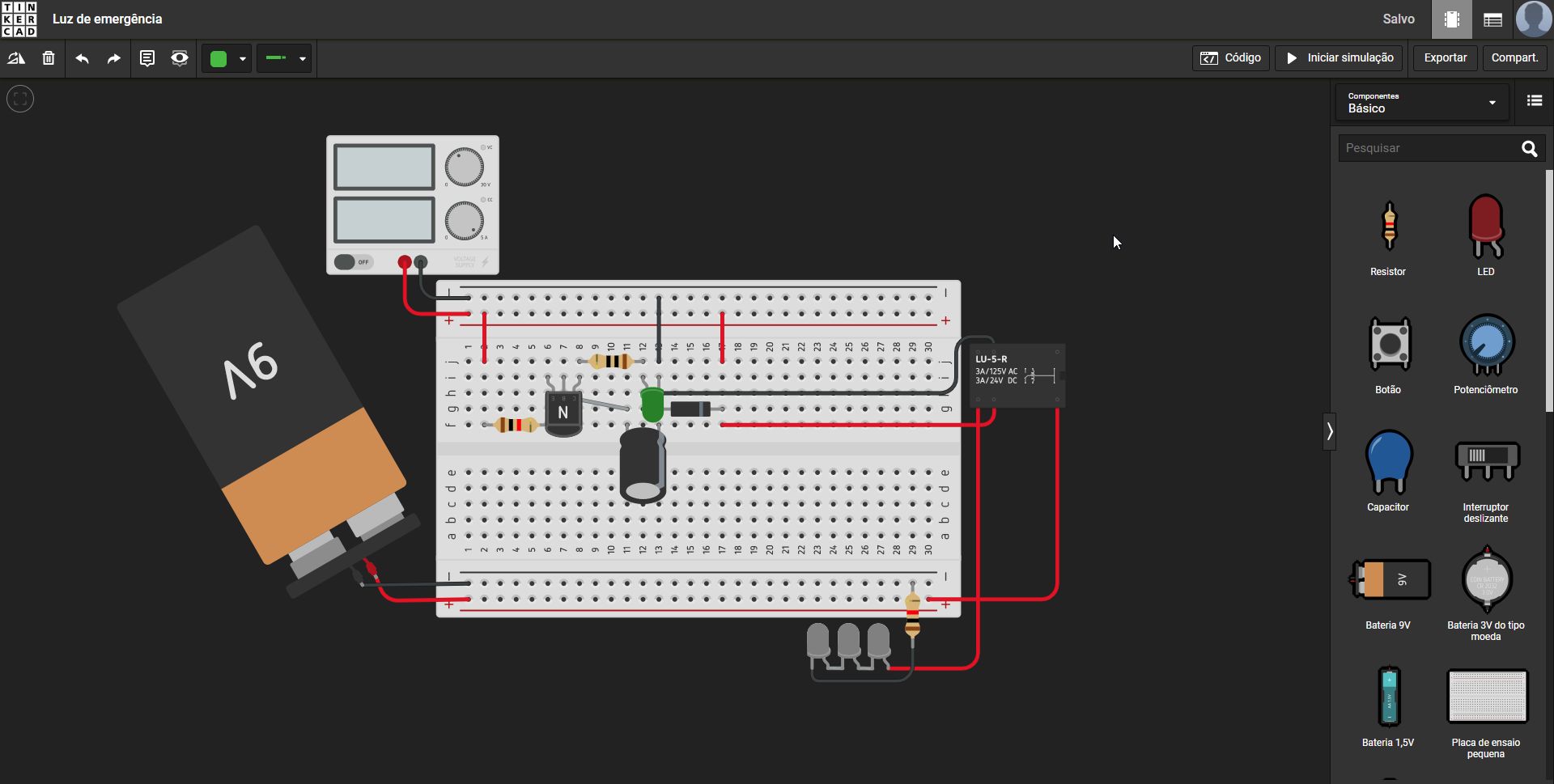 Screenshot of Tinkercad Dark