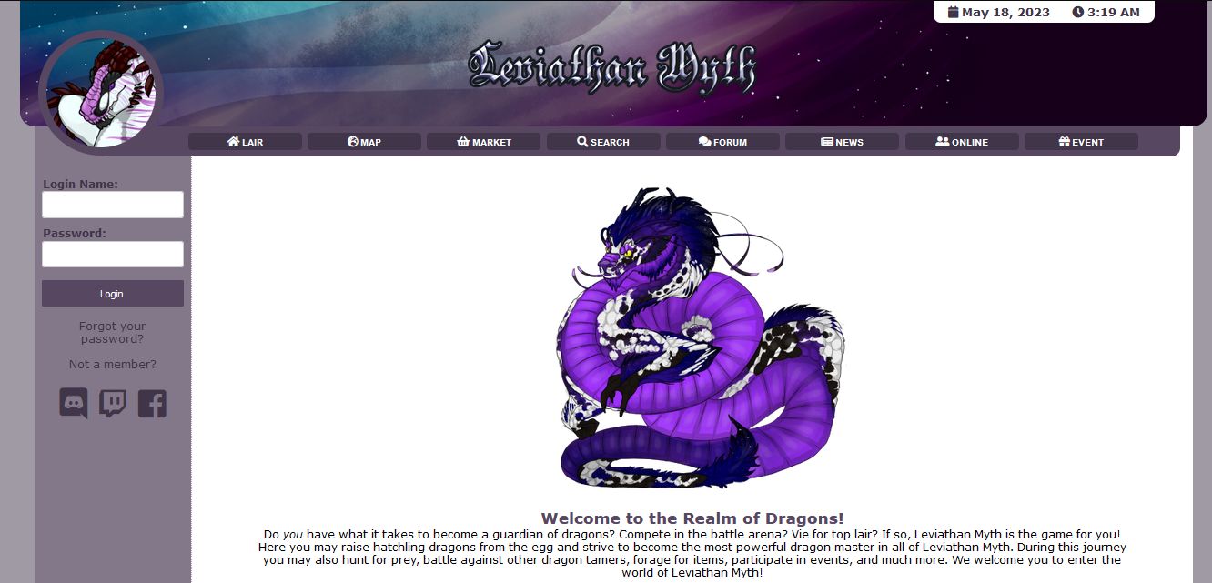 Screenshot of Leviathan Myth - Old Font