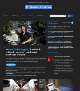 Screenshot of DLF Dark Deutschlandfunk DLF-Kultur DLF-Nova