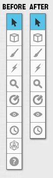 Screenshot of Roll20 Hide Toolbar Buttons