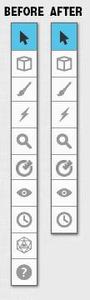 Screenshot of Roll20 Hide Toolbar Buttons